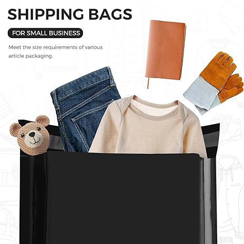 Miniatura 98 de Metronic Sobres de polietileno de 12 x 15.5 pulgadas, paquete de 100 bolsas de envío, bolsas de correo adhesivas fuertes, impermeables y a prueba