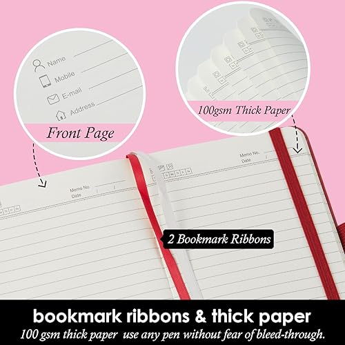 Miniatura 3 de Paquete de 3 cuadernos pequeños, minicuadernos con forro de cuero, diario para hombres y mujeres, bloc de notas pequeño con soporte para bolígrafo,