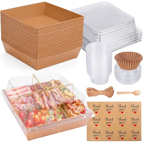 Mity rain Charcuterie Cups with Lids: Ultimate Charcuterie Convenience