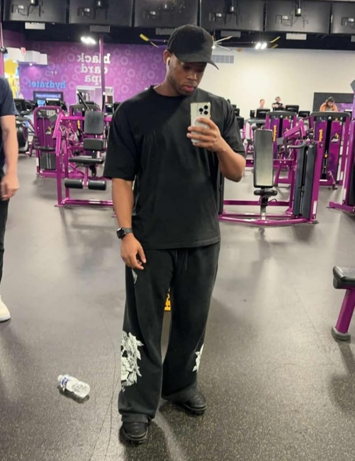 Men's Graphic Baggy Sweatpants Men Gym Pants Stretchy Casual Athletic Joggers with Pockets for Workout Training - Image 5