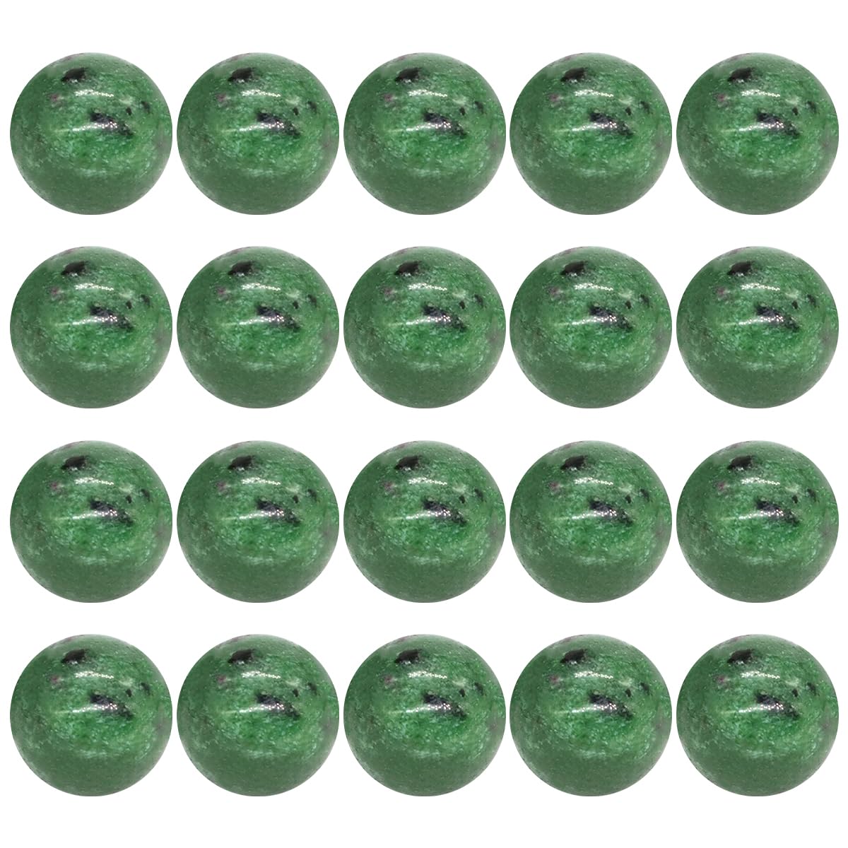 Boules de Quartz Naturel de 25 mm | Pierres Rondes en Rubis Zoïsite d'Exception pour Décoration