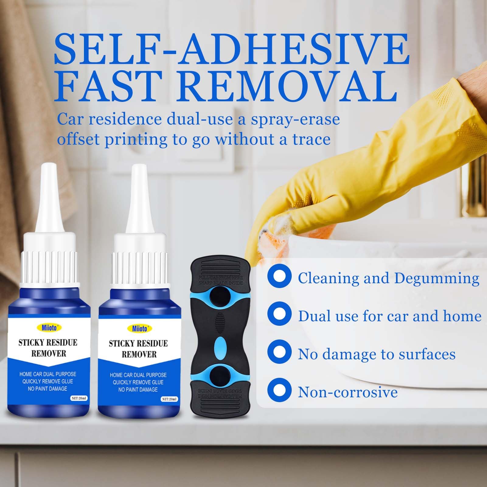 Solvente Rimuovi Colla 60ml - Rimuove Residui Adesivi, Etichette E Colla Da Tutte Le Superfici - Foto 6