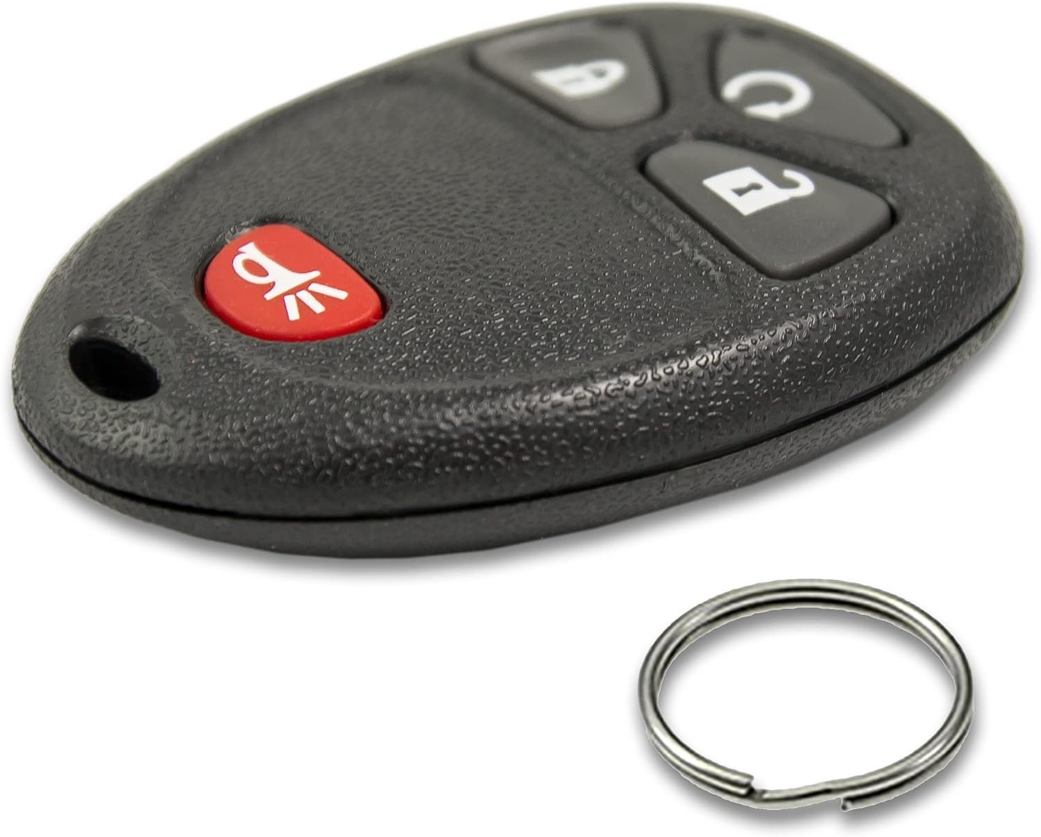 Keyless2Go Replacement for Keyless Entry Car Key Vehicles That Use 4 Button 15913421 OUC60270, Self-programming