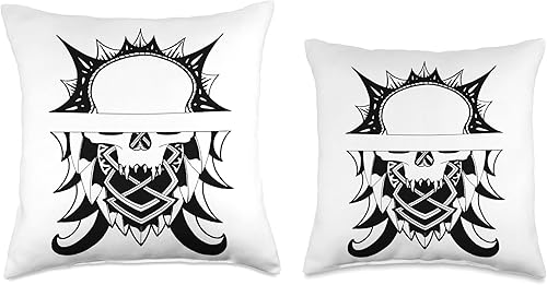 Miniatura 3 de DedArt Almohada con diseño de calavera 16 x 16 pulgadas multicolor