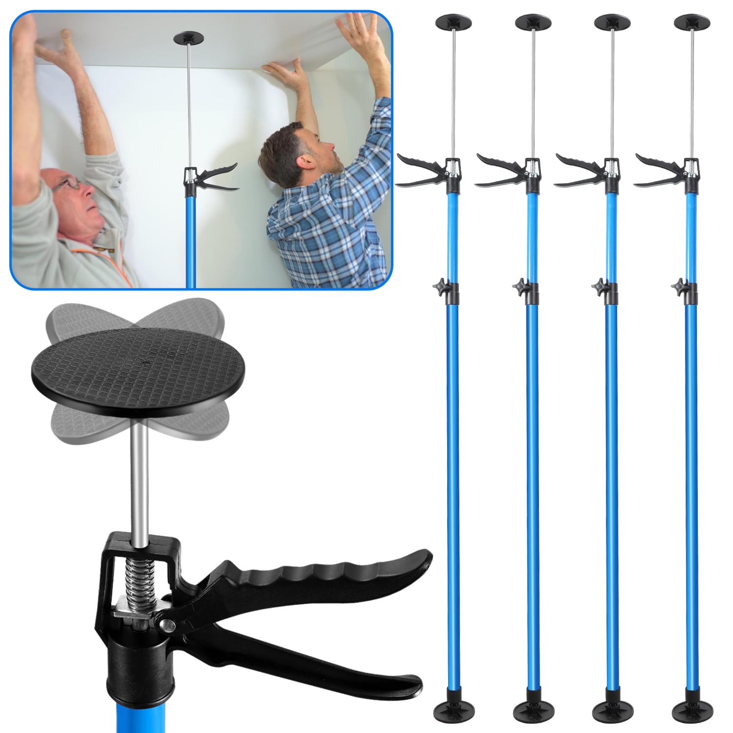 4 Supporti Montaggio Soffitto Telescopici Cartongesso Da 115 Fino - Foto 5