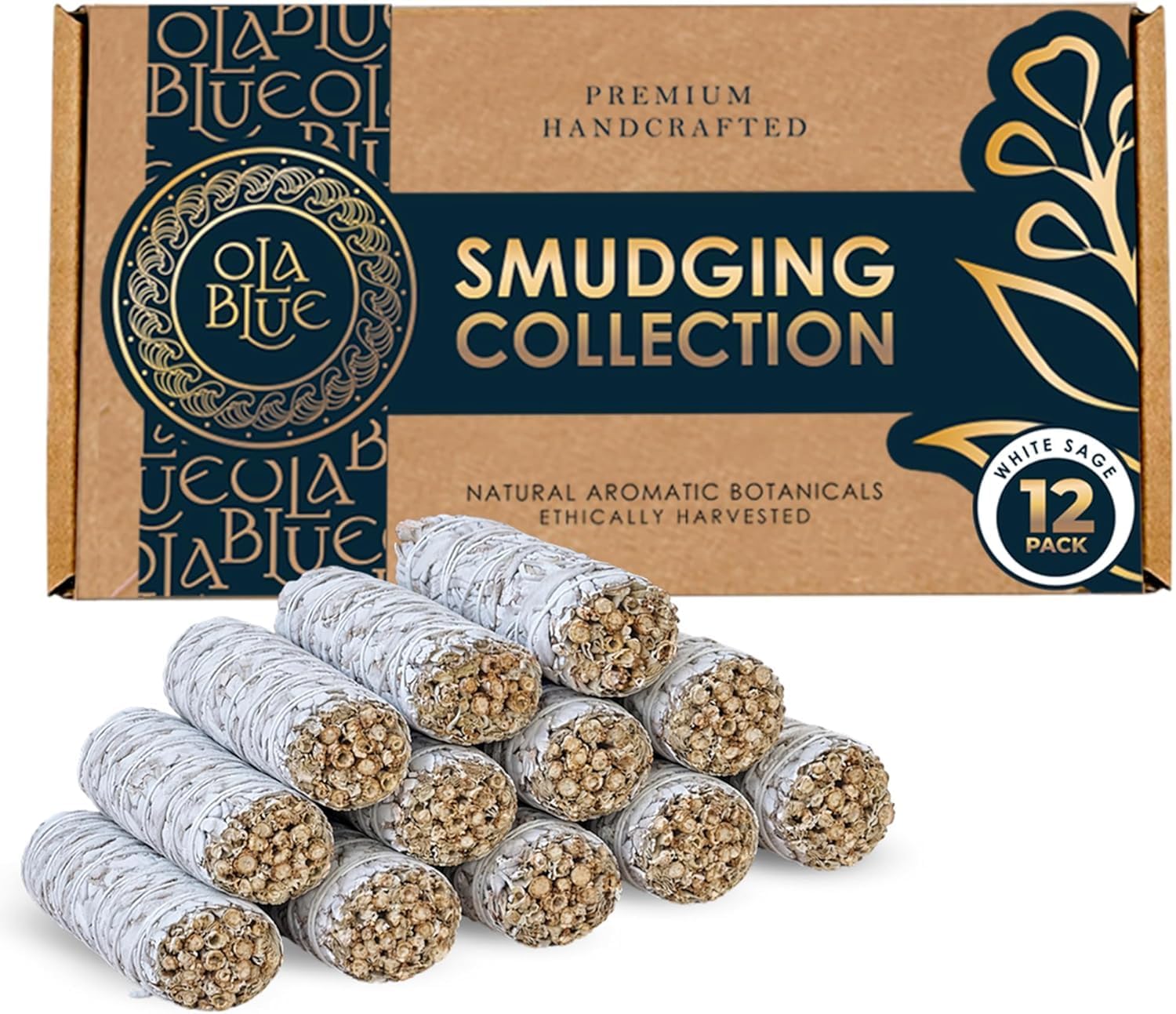 White Sage Smudge Sticks 12 Pack Premium 4 Inch Sage Bundles for House Cleansing, Energy Clearing, Smudging Rituals, Meditation & Spiritual Protection