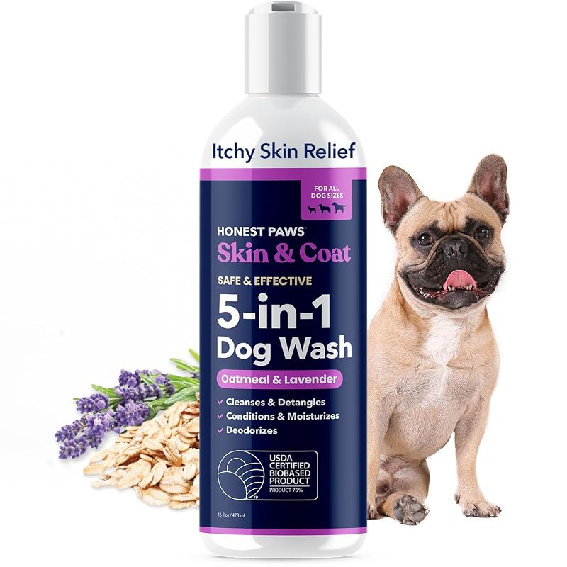 Shampoo e Condicionador para Cães com Aveia e Lavanda Honest Paws 480 mL