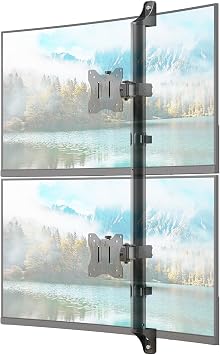 PUTORSEN Dual Monitor Wall Mount for 17-32 inch,Holds 19.8 lbs per Monitor