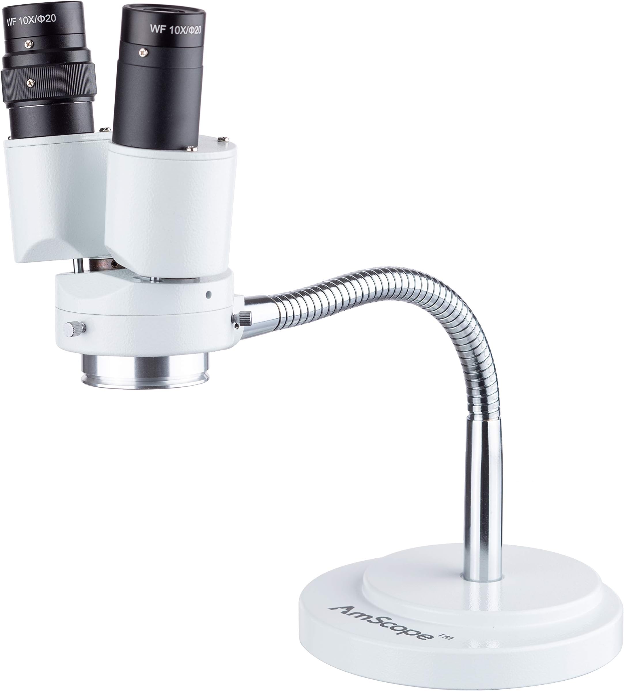 8X Magnification Binocular Stereo Microscope w/ 360 Revolve - Dental, Lab, Electronic Repair, Soldering, Shop Gooseneck Illuminator - SE508