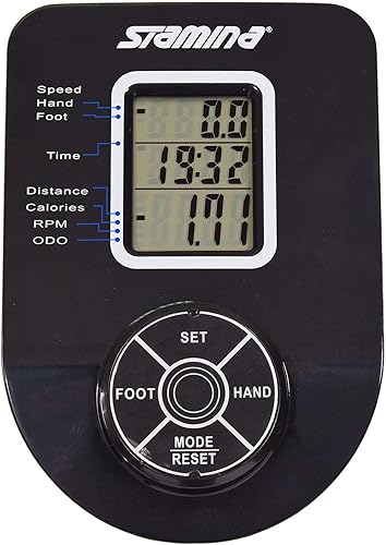 Miniatura 4 de Stamina Bicicleta estática reclinada con entrenamiento de brazos, bicicleta de fitness con aplicación de entrenamiento inteligente, bicicleta