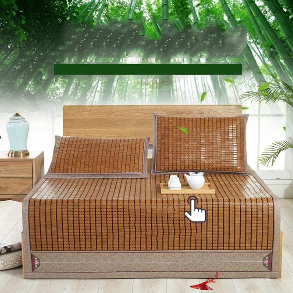 Summer Sleeping Mat, Cooling Sleeping Pad, Child Rattan Mat Kindergarten Student Lunch Break Double Sided Cot Formaldehyde Free for Bedroom