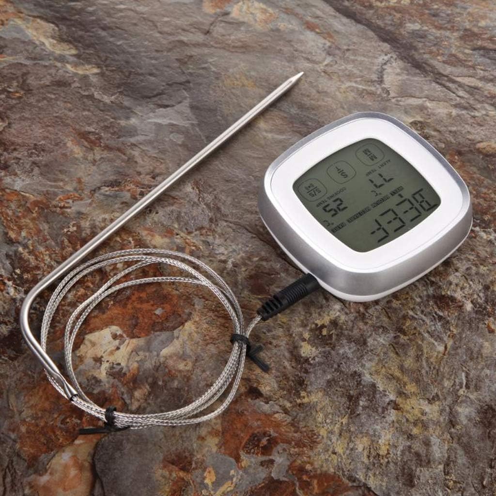 LCD Display Touchscreen Digital Thermometer for Food，Backlight, Speed Reading Food Probe Type