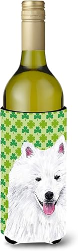 Miniatura 1 de Caroline's Treasures SC9299LITERK Esquimal Americano Día de San Patricio Retrato Botella de Vino Hugger Botella Enfriador Manga Hugger Lavable a