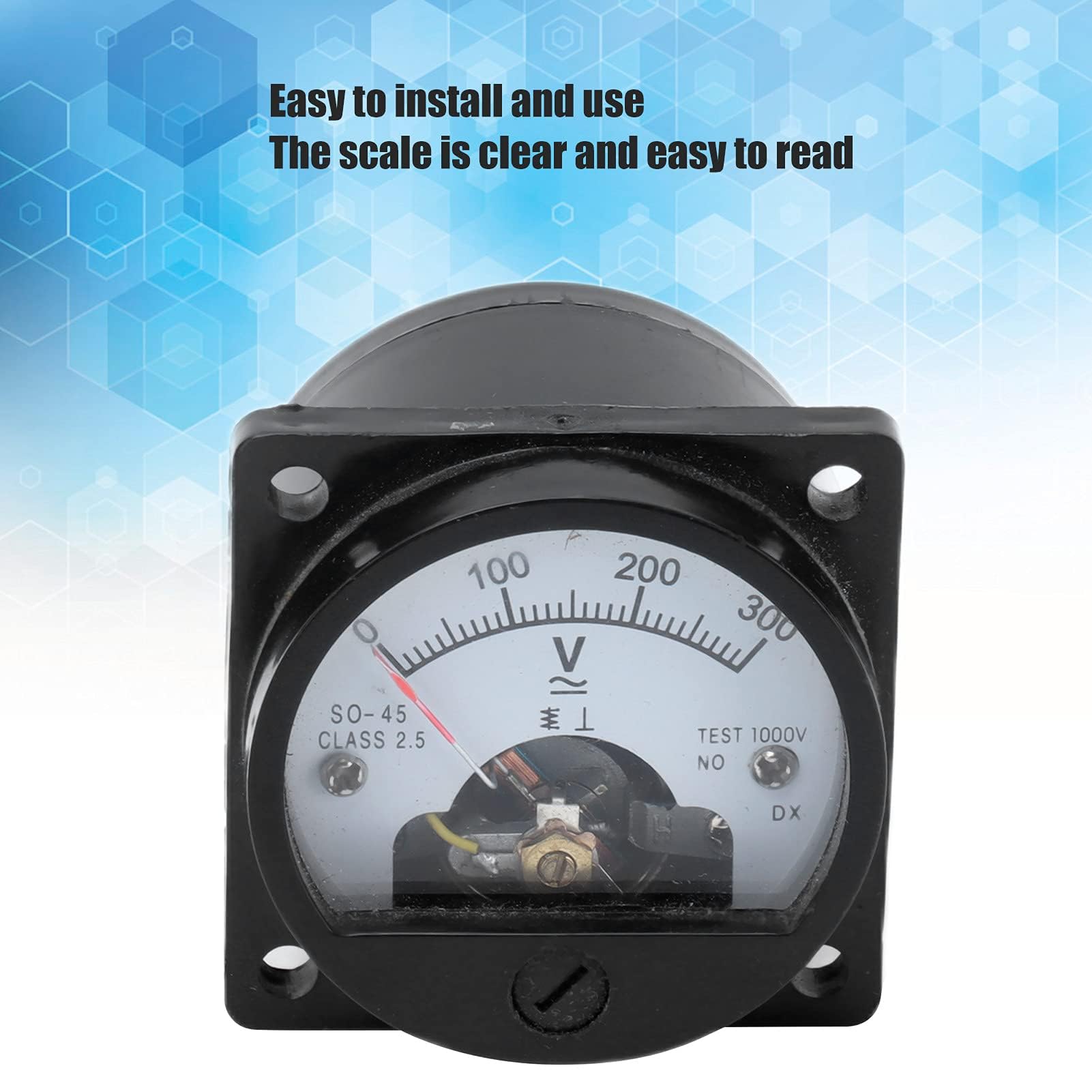 Analogs Voltmeter Rundes Panel Messgerät AC Spannungsanzeige 0-300 V für Schalttafel