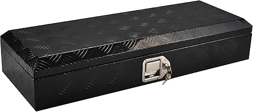Miniatura 11 de Caja de herramientas de aluminio resistente de 39 pulgadas, caja de herramientas para cama de camión, automóvil, para exteriores, caja de