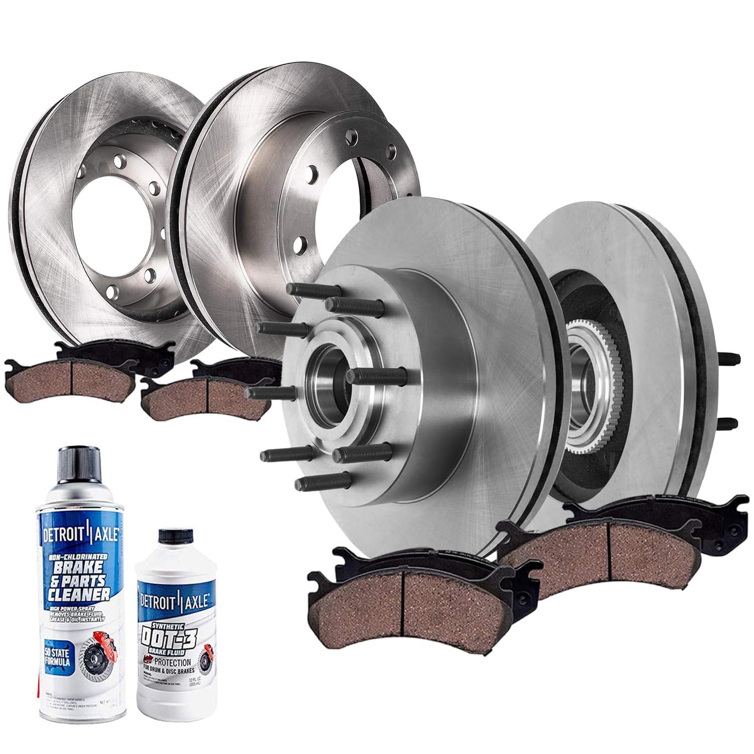 Detroit Axle - 10pc Brake Kit for 2012-2022 Ford F-250 Super Duty