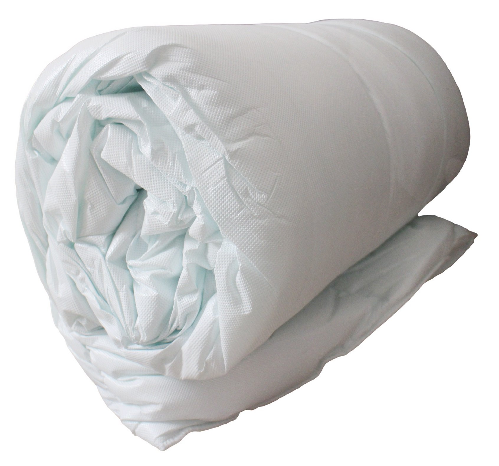 Maria Luxury Bedding & Linen Green-Tint 10.5 Tog Single Size Wipe Down And Waterproof Duvet With Pillow (Single Size 135Cm X 200Cm)