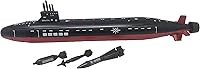 Vista 4 de Submarino negro de juguete de 16.5 pulgadas con efectos de sonido y torpedo