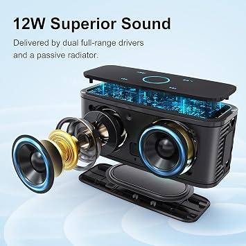 DOSS SoundBox Touch Wireless Bluetooth Speaker Bundle Extreme Boom Pro D100 Bluetooth Speaker