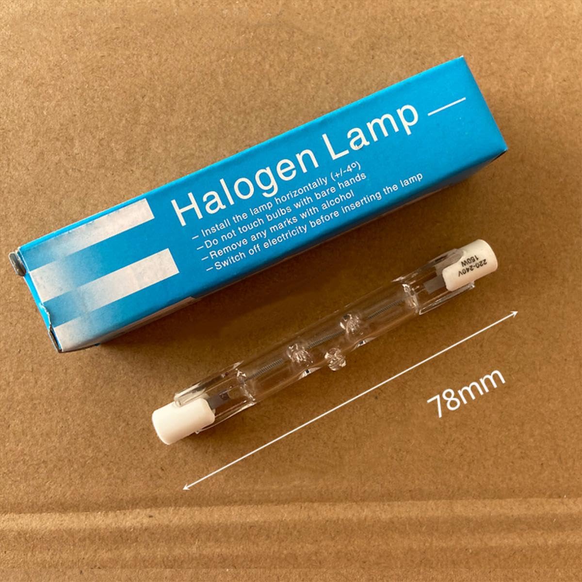 Lampadine alogene R7s 78mm 110w 2700k lampadine alogene lineari T3 bianche calde a doppia estremità,lampade a faro dimmergibile tipo J per illuminazione paesaggistica (10Pcs/110V-150W)