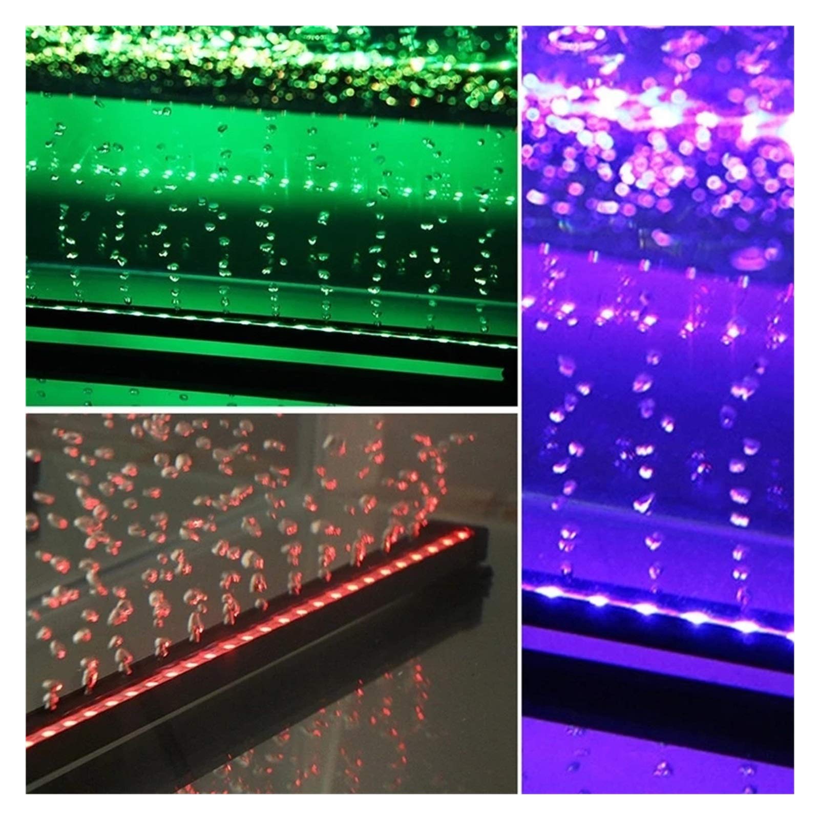 Luz de Acuario Luz de Burbuja de Aire LED Lámpara de Acuario Submarino Sumergible Tanque de Peces Luz Cambio de Color Fabricación de Herramientas de aireación de oxígeno Color (Col