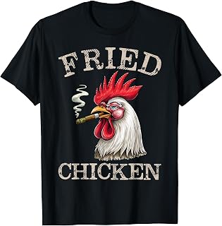 Fried Smoking Chicken 420 Marijuana Graphic Weed Men Women T-Shirt