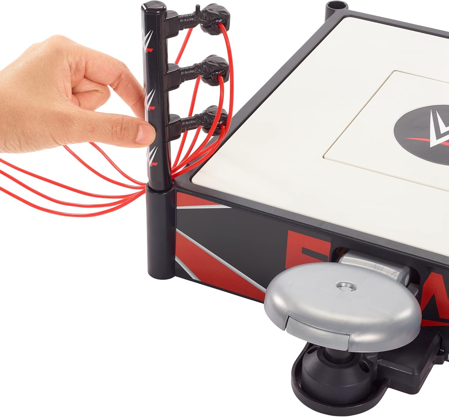 Mattel WWE Kickout Ring Wrekkin Playset with Randomized Ring Count, Springboard Launcher, Crane, WWE Championship & Accessories, 13-Inch X 20-Inch Ring : Toys & Games