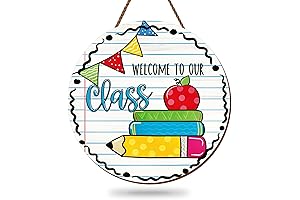 Welcome Sign for Classroom Cartoon Welcome to Our Classroom Door Sign Back...