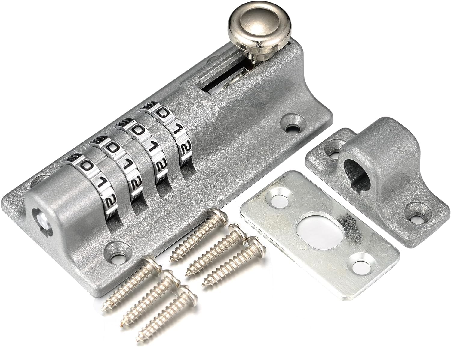 Serratura A Combinazione Con Chiavistello, [con Cacciavite] Serratura Impermeabile Con Codice A 4 Cifre Per Garage E Capannoni. | Leroy Merlin - 3