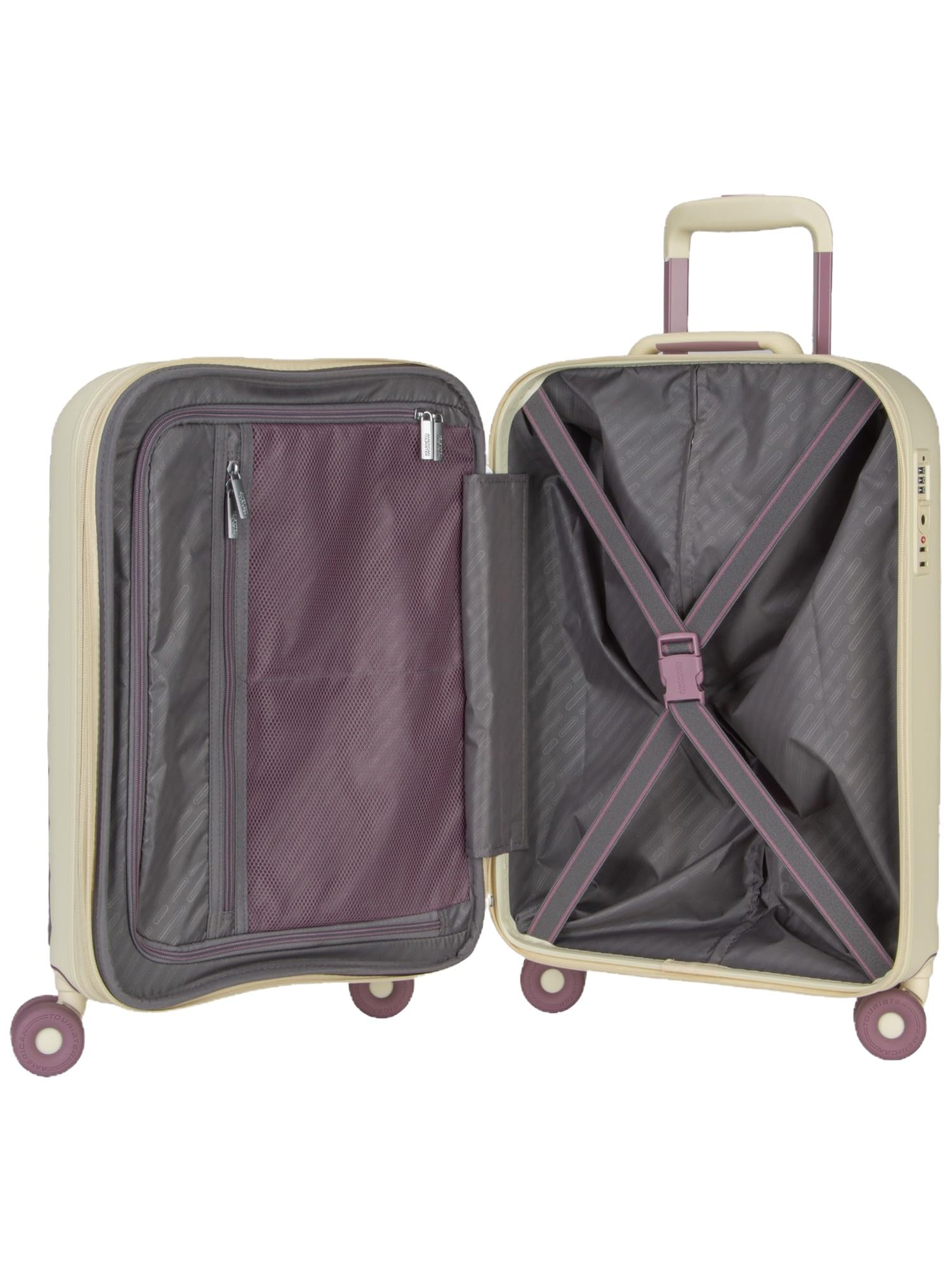 American Tourister carrello Neovibe Spinner 55/20 EXP TSA Trolley Summer Sand avorio
