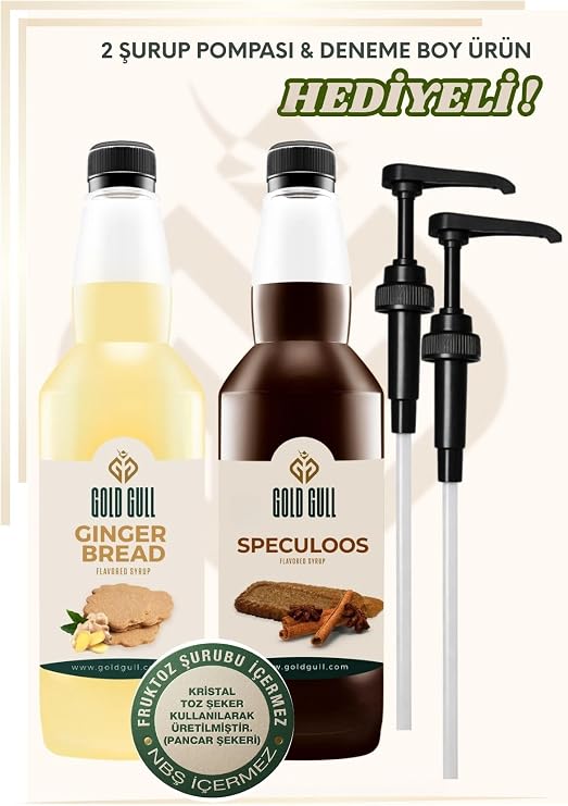 Speculoos & Ginger Bread Aromalı Kahve & Meyve Şurubu 2 x 700 ml.