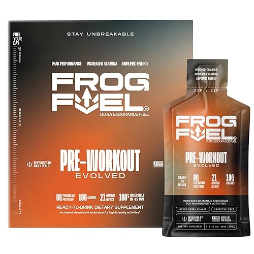 Frog Fuel Preentrenamiento y inyección de proteína líquida ultra energética con carbohidratos y electrolitos mezcla de bayas 24 inyecciones de disponible en Yaxa Colombia