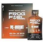 Frog Fuel Ultra Energy Gel & Pre Workout Shot with 1500mg Beta Alanine, Electrolytes 8g Protein Nano-Hydrolyzed Grass Fed Collagen, 10g Carbs, Gluten Free, Fat Free, Berry, 1.2 oz Packets, 24 Pack