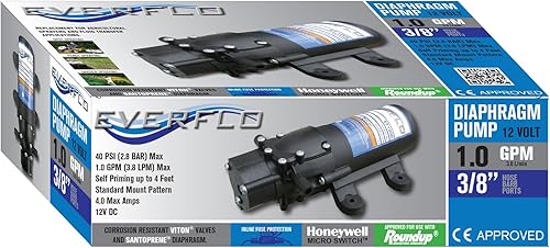 Miniatura 10 de Everflo EF7000-BOX 70 GPM 12V Bomba de diafragma - 12 puertos FNPT negro
