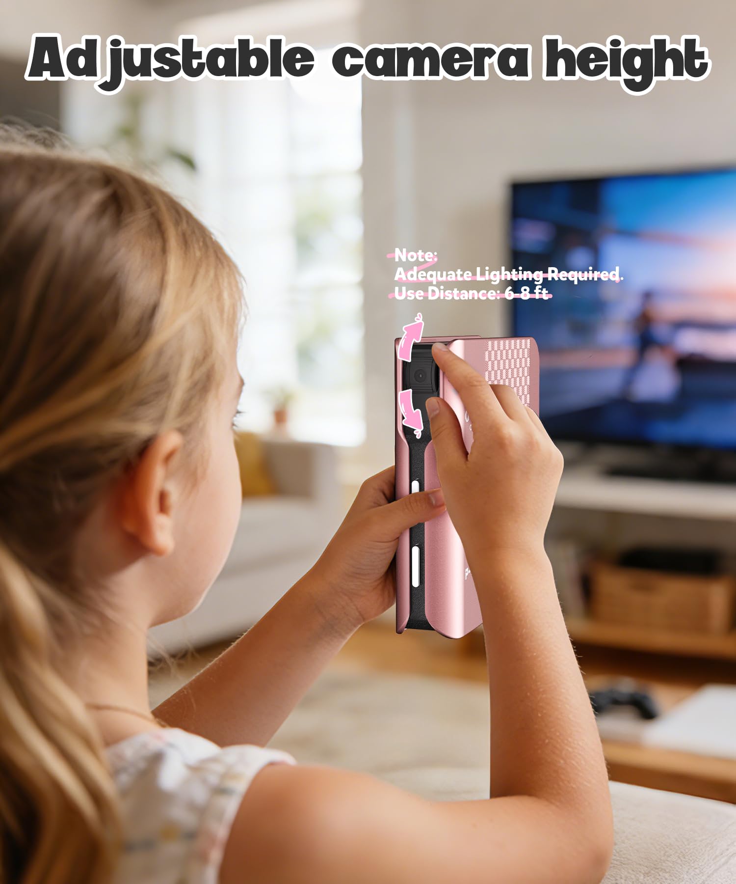 Consola de Juegos con Detección de Movimiento para Niños, Sistema de Videojuegos Plug & Play para TV, Ideal para Ejercicio en Casa, Noches de Juegos en Familia, Fiestas y Reuniones