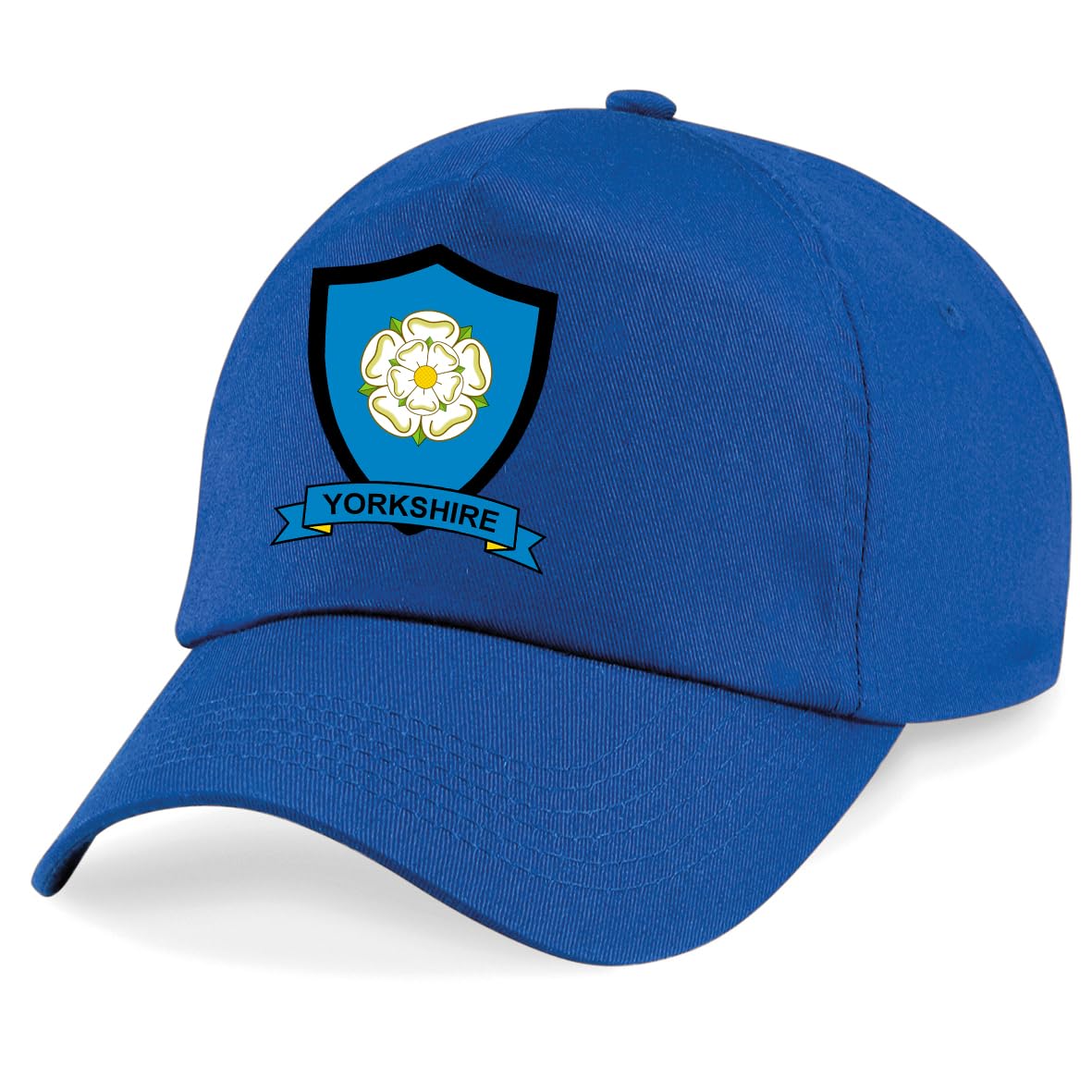 Psave Men's Royal Yorkshire County Embroidered Baseball Cap Cricket Sport Your County Embroidery (Royal)
