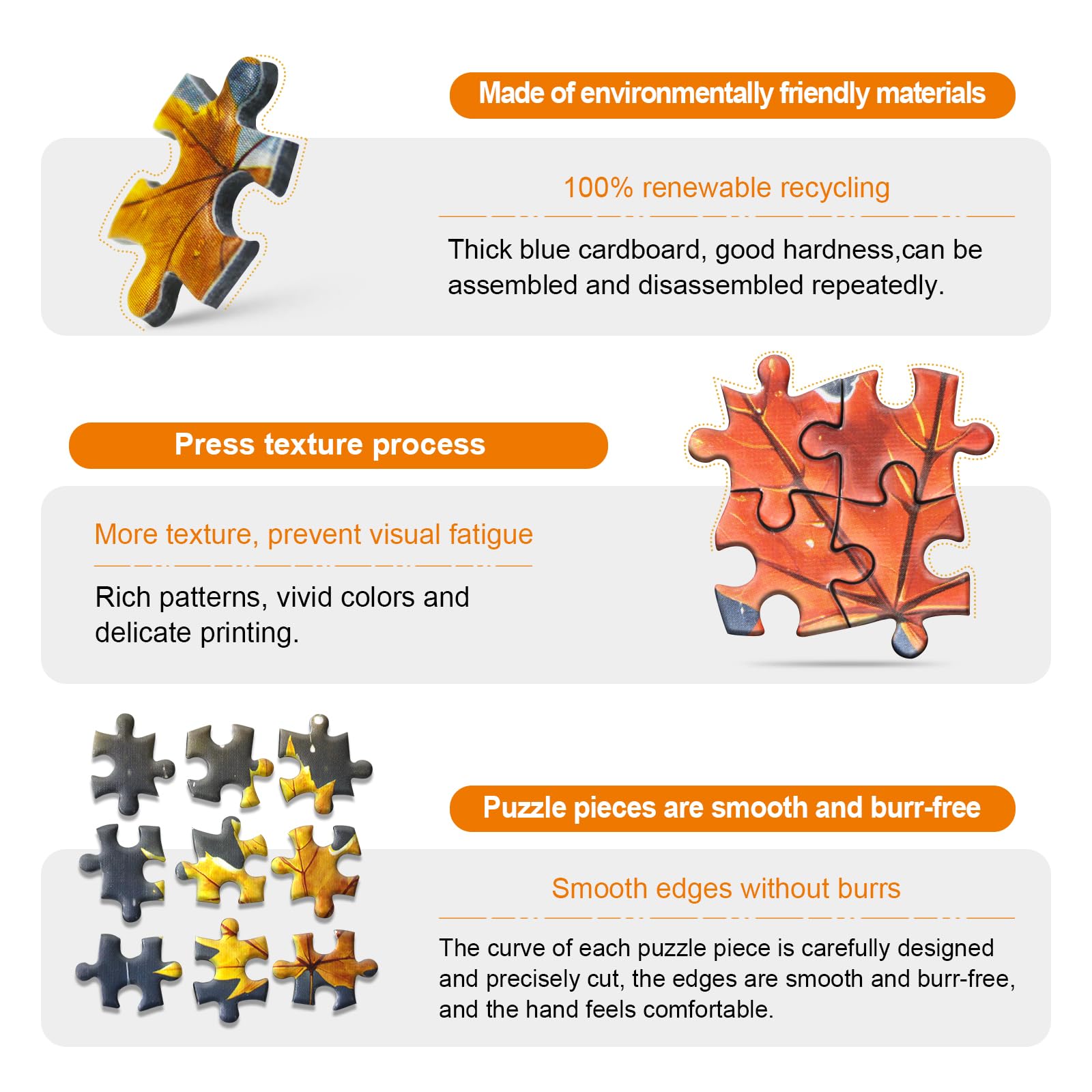 Mini Jigsaw Puzzles for Adults (4 Packs) 150 Pcs Puzzle with Reference Blueprint, Micro Puzzle - Image 4