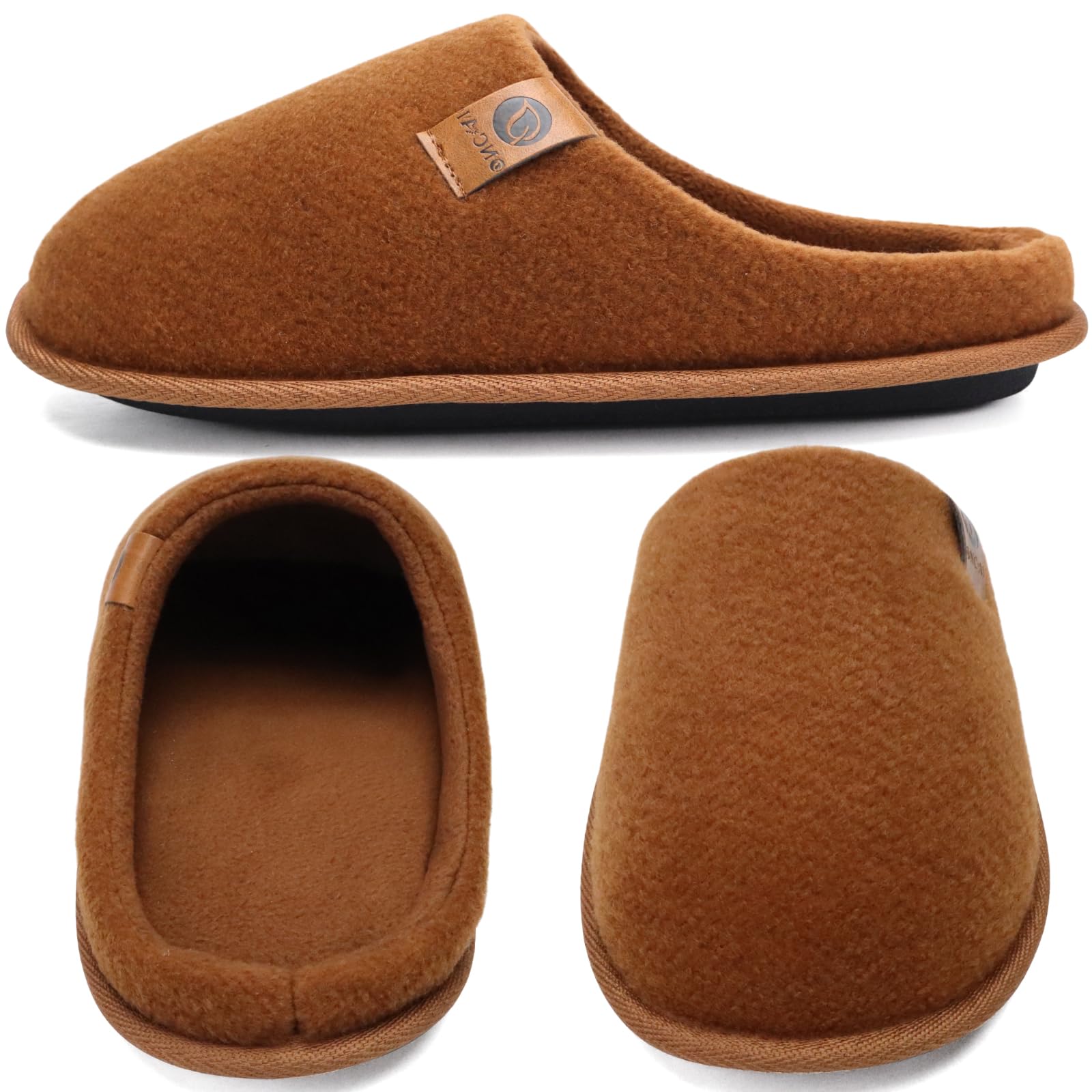 ONCAI Pantofole da Uomo Invernali, Comoda Memory Foam Calde Scarpe da Casa in Lana Con Suola Antiscivolo Taglia 40-49 EU