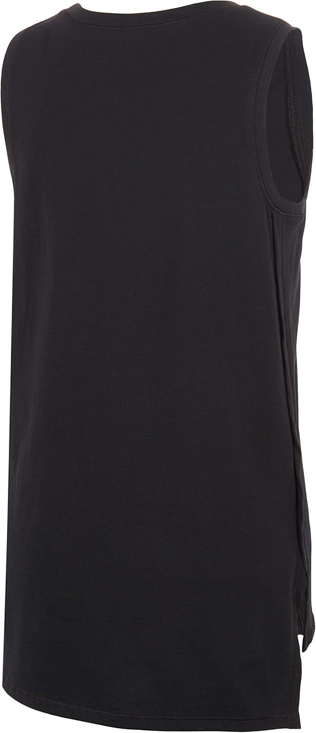 adidas Girls' Sleeveless Muscle Tank Top Large Black