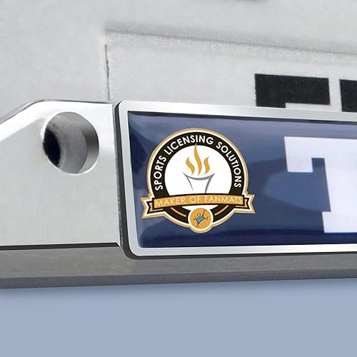 Vista 13 de FANMATS Marco de matrícula de metal cromado NCAA