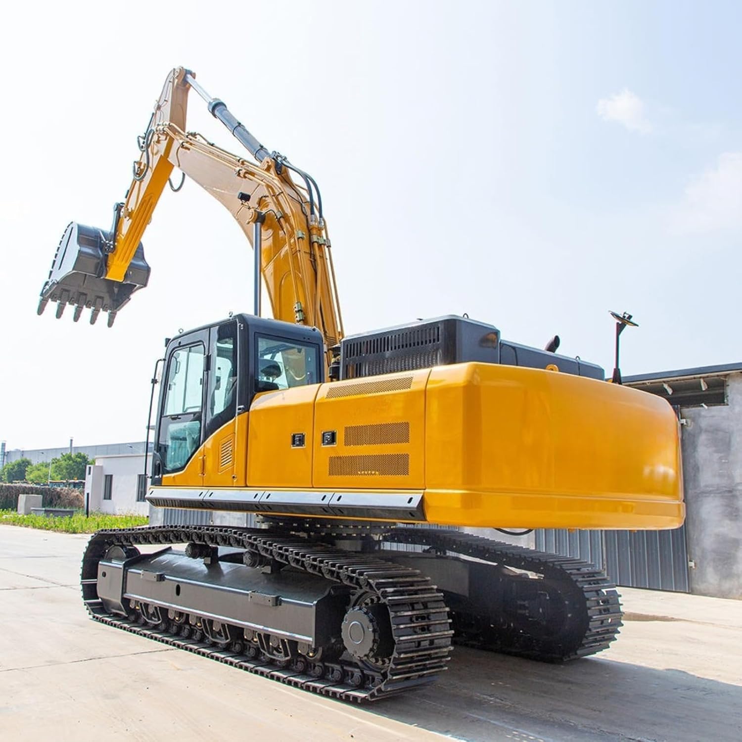 Heavy Duty Construction Excavator with Reinforced Chassis, Hydraulic Crawler Excavator for Foundation Digging and Earthmoving