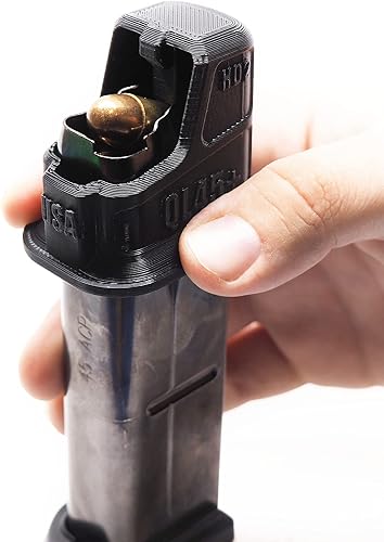 Springfield Armory XD, XD(M), XD Mod 2, 45 ACP Cargador de velocidad de cargador de doble pila, QL45+ negro