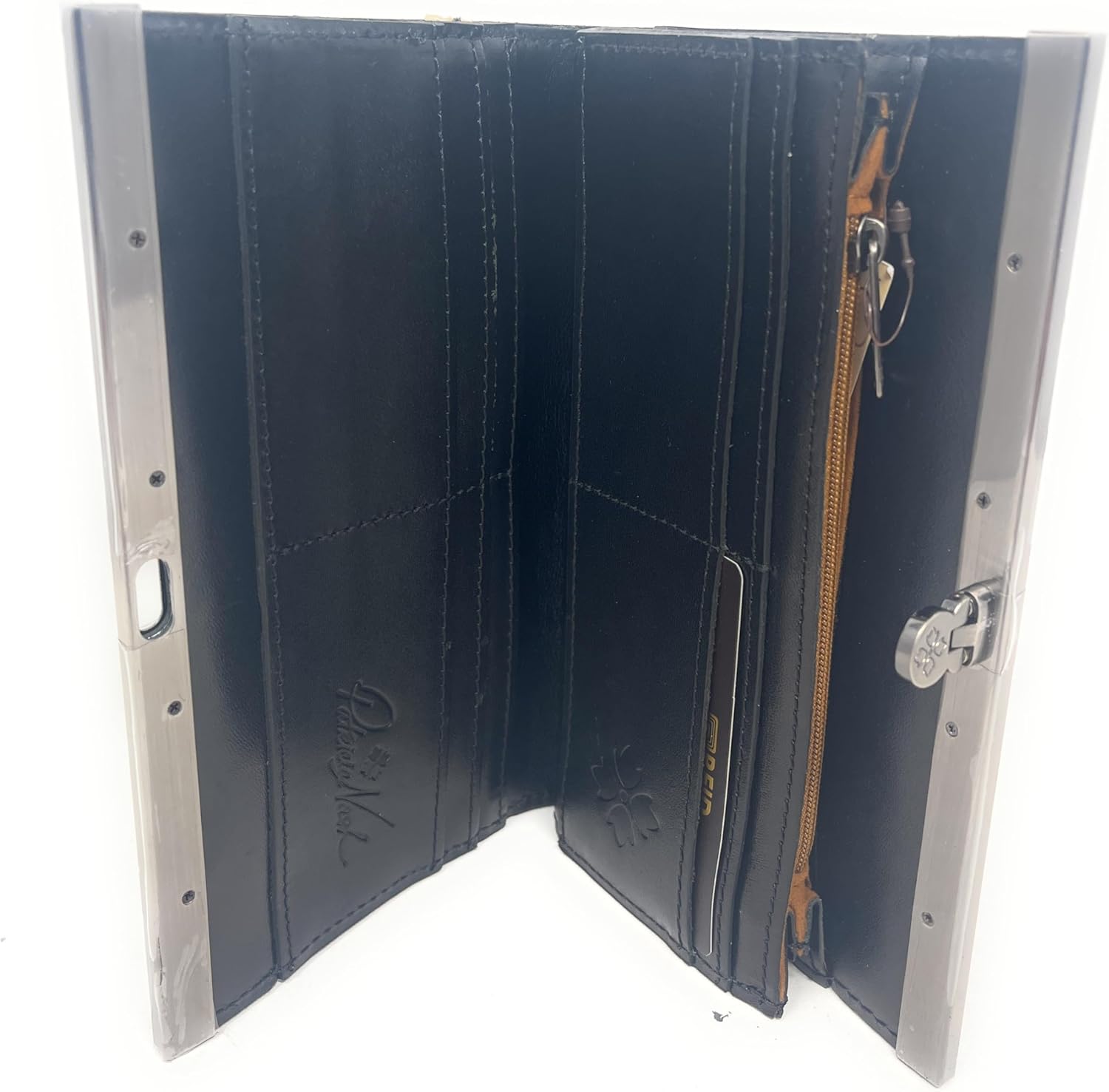 Patricia Nash Tooled Leather Cauchy Clutch Wallet, Black