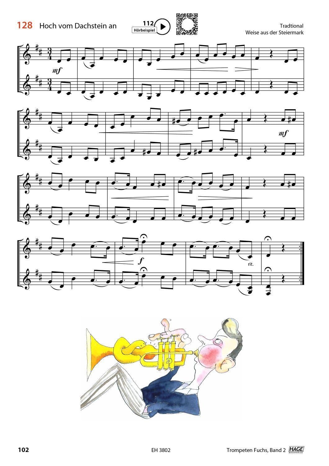 Trompeten Fuchs Band 2: Trompetenschule für Flügelhorn, Kornett oder Tenorhorn