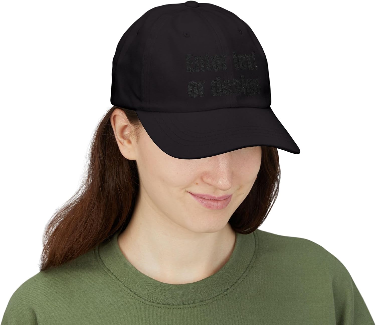 Custom Text Embroidered Dad Cap – Personalized Baseball Hat for Men & Women – Adjustable Cotton Cap – Custom Name, or Logo - Image 2