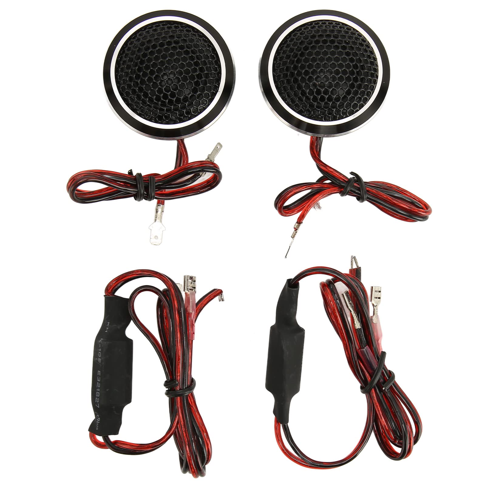 Par de Tweeters depara Automóvil de 320 W, Muy Ruidosos y Nítidos, Altavoz de Tweeters de Cúpula de 25 Mm y 150 W para Todos los Sistemas de Sonido del Automóvil, Amplio Rango de