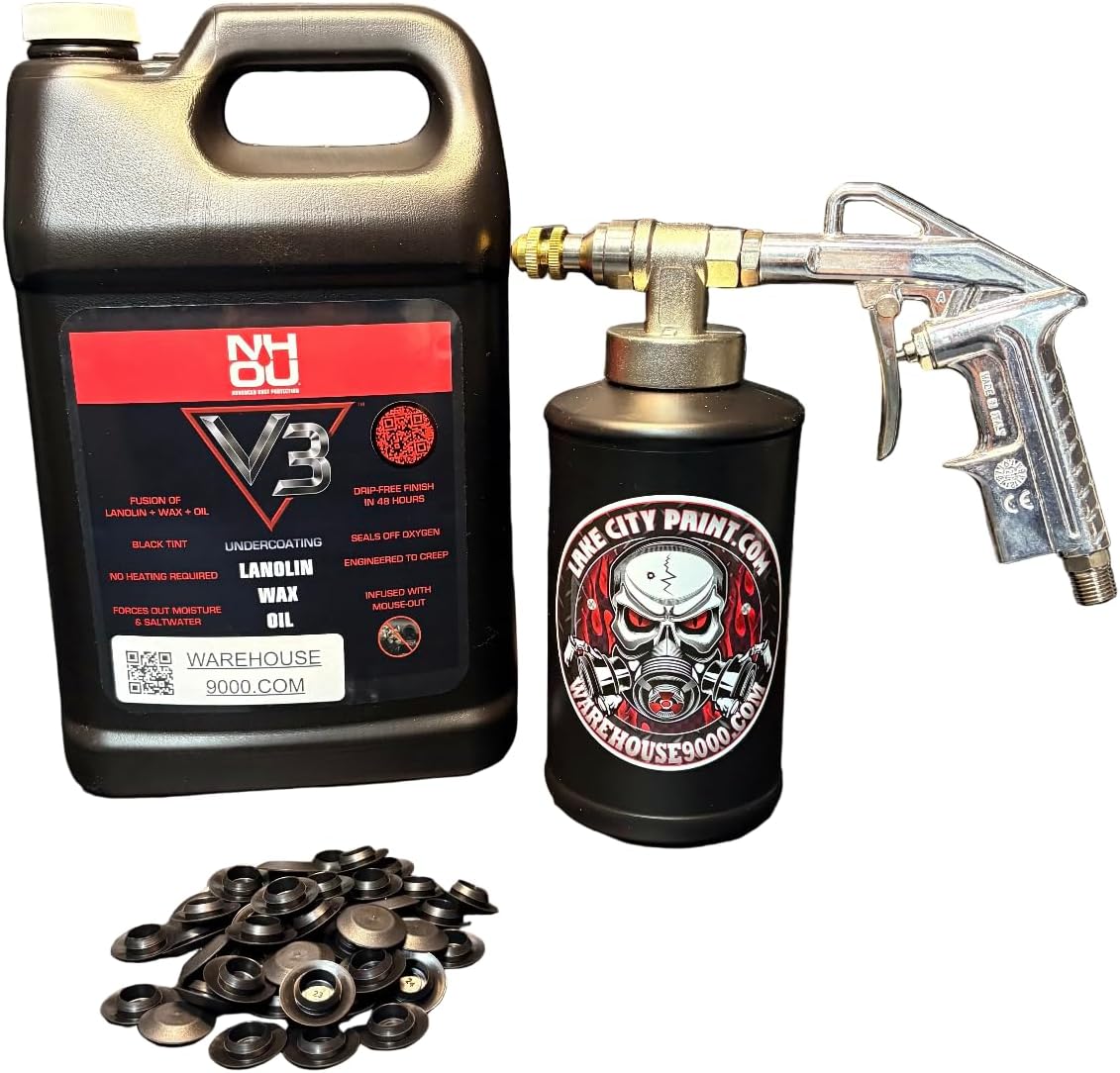 NH Oil V3 Pro Undercoating Spray Gun Kit (1 B Quart Bottle)