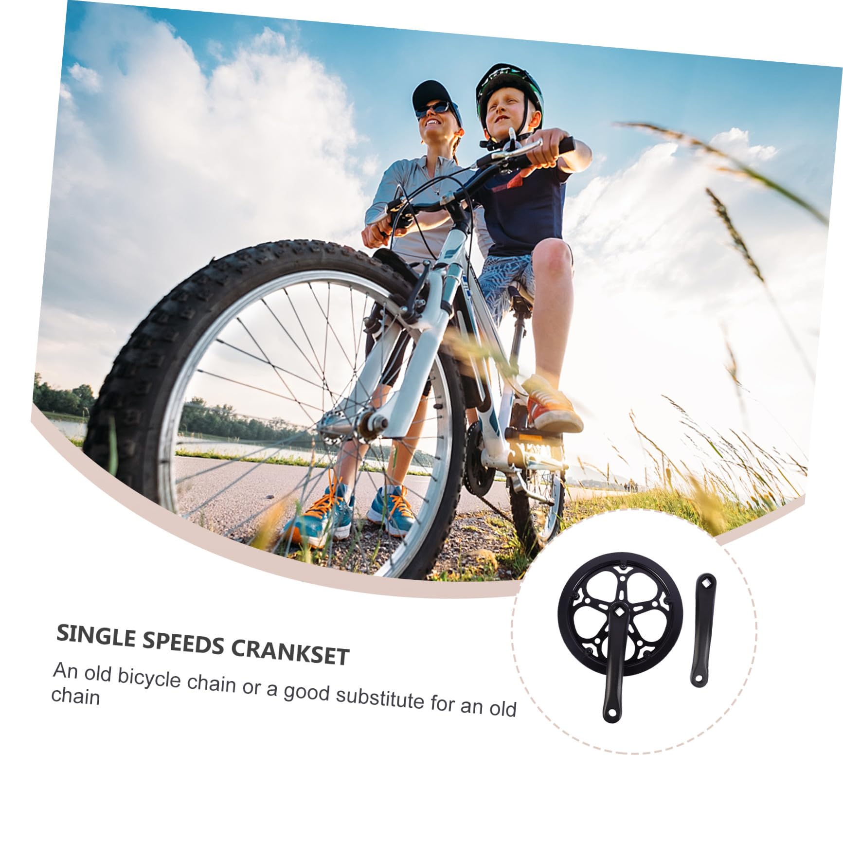 Guarnitura per Bici Corona Singola in Ferro Leva Denti Dimensioni Catena Accessori di Ricambio per Mountain Bike velocità Singola