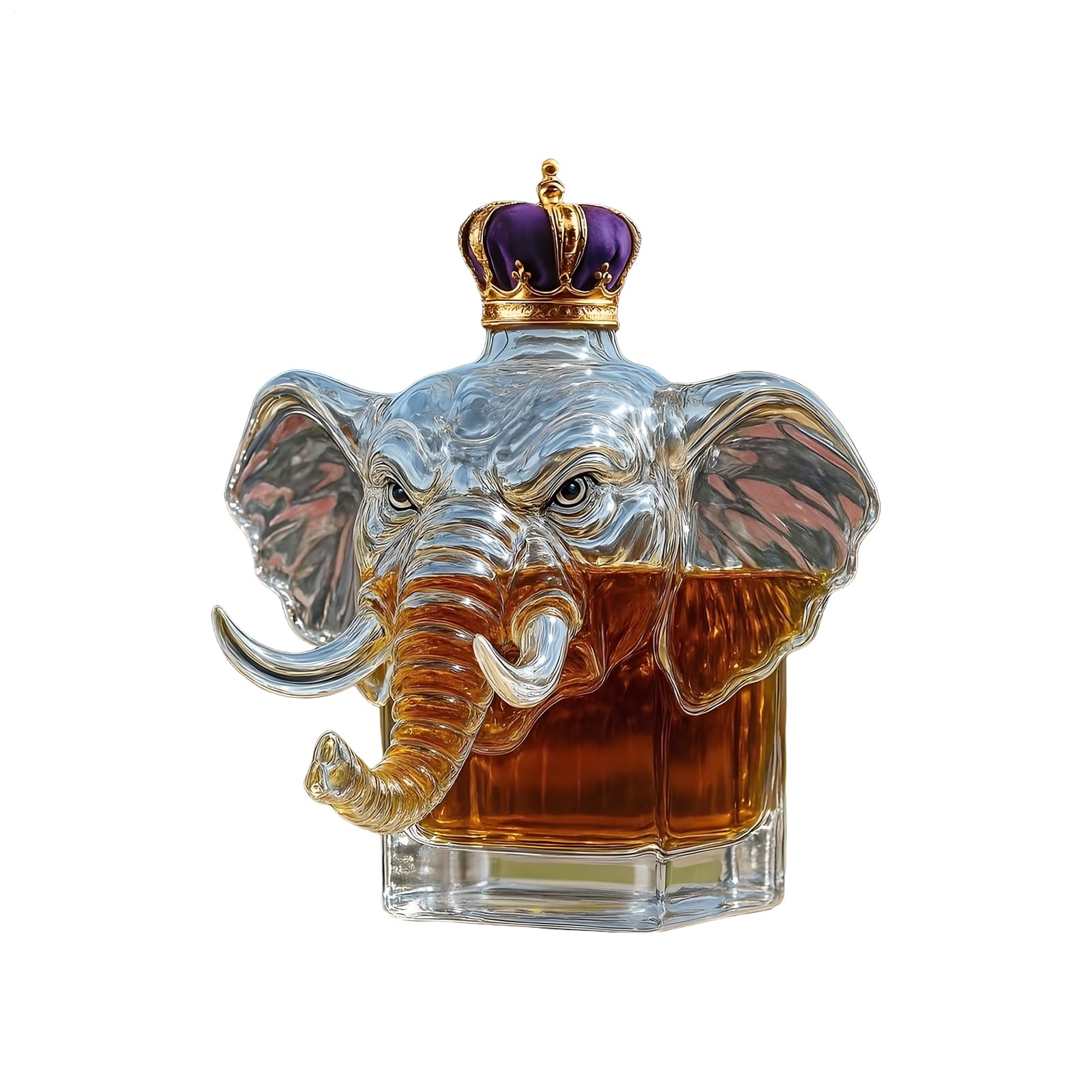 Bouteille de whisky carafe à décanter en verre forme animal pour grand-père et bar de maison