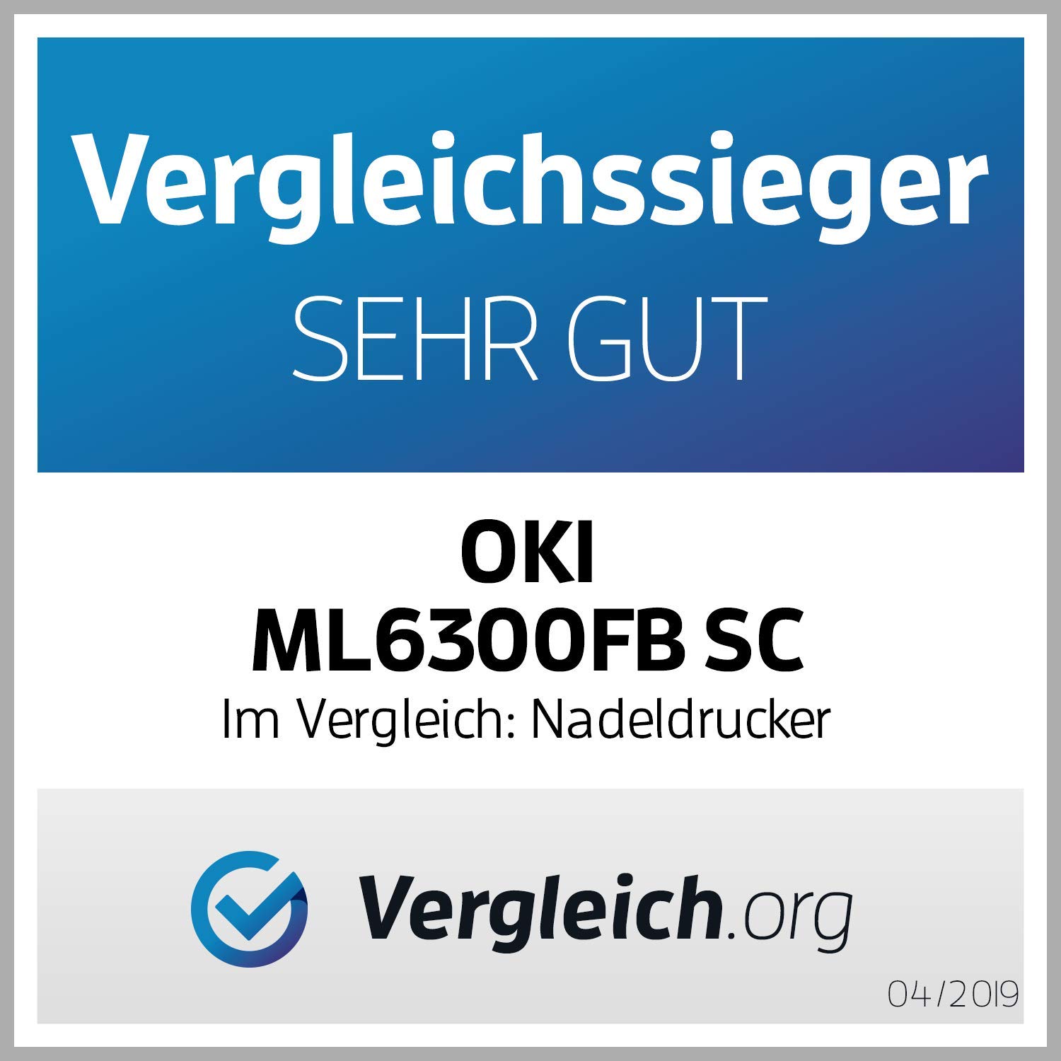 OKI ML6300FB-SC Stampante ad aghi, sistema di stampa 24 aghi a impatto, 106 colonne, 450 cps (caratteri al secondo)